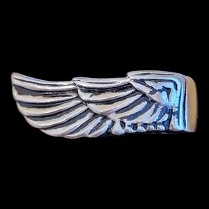 Angel Wing Biker Ring Stainless Steel Size 10